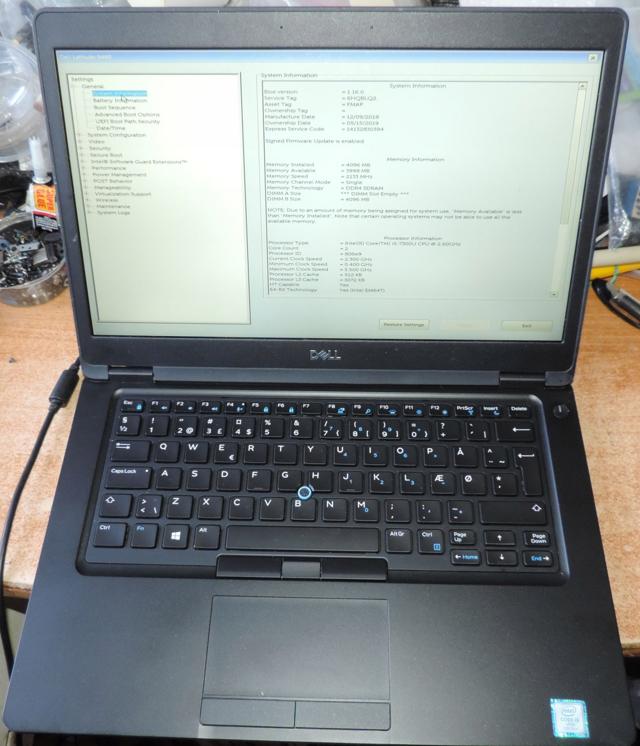 Laptop Dell Latitude 5490 i5-7300u 0 0 14 " Intel Core i5 0 GB czarny
