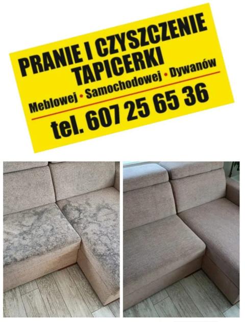 Pranie dywanów,tapicerki meblowej, samochodowej, ozonowanie.