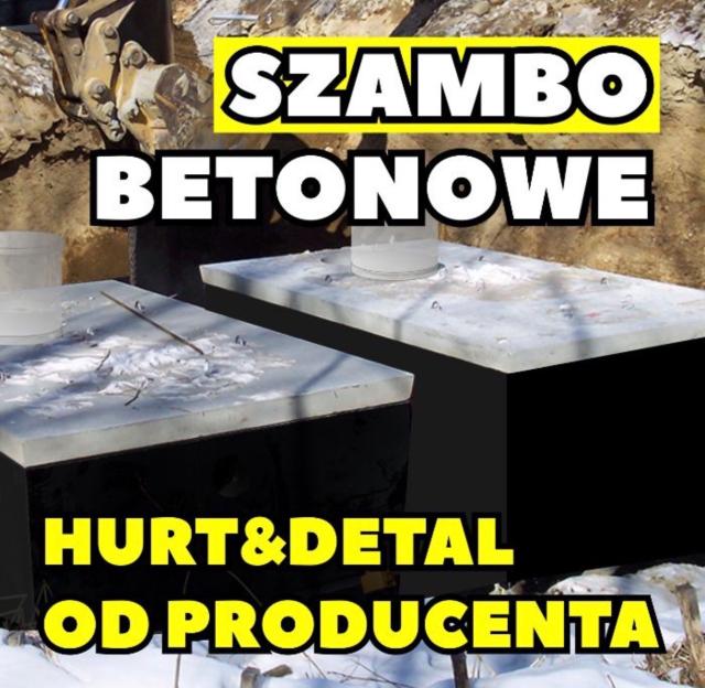 Zbiornik betonowy szambo deszczówka woda transport