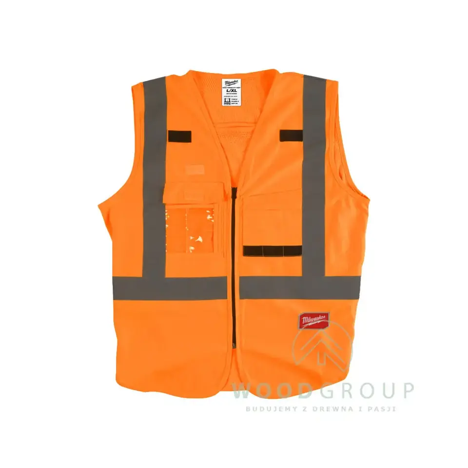 Kamizelka odblaskowa pomarańczowa, rozmiar L/XL - 4932471893