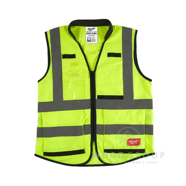 Kamizelka odblaskowa PREMIUM żółta, rozmiar 2XL/3XL - 4932471897