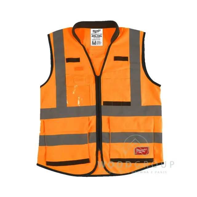 Kamizelka odblaskowa PREMIUM pomarańczowa, rozmiar 2XL/3XL - 4932471900