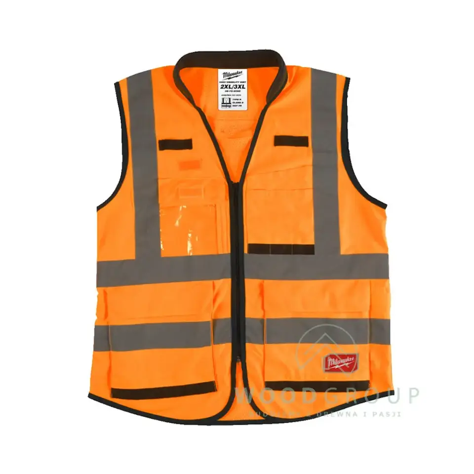 Kamizelka odblaskowa PREMIUM pomarańczowa, rozmiar 2XL/3XL - 4932471900
