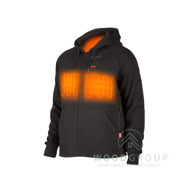 Bluza męska, podgrzewana, czarna, rozmiar XXL - M12 HHBL4 - 4932480065