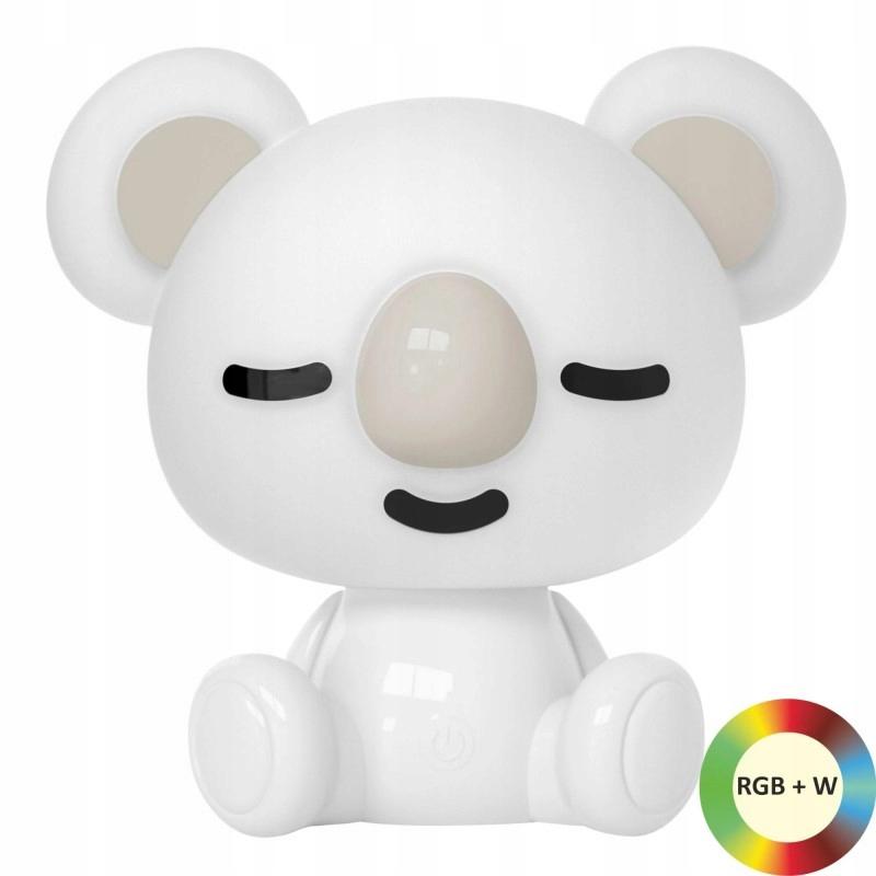 Lampka dekoracyjna nocna LED KOALA biała RGB+W 2,5W