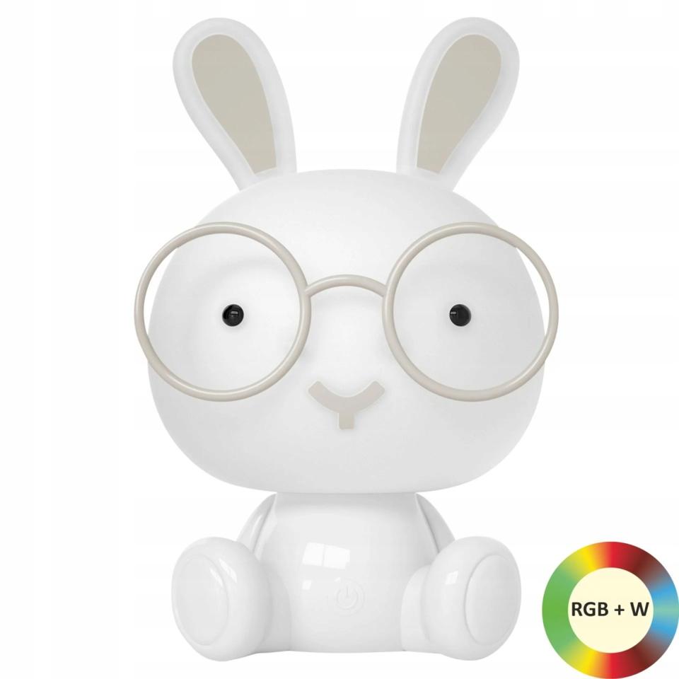 Lampka dekoracyjna nocna LED KRÓLIK biały RGB+W 2,5W