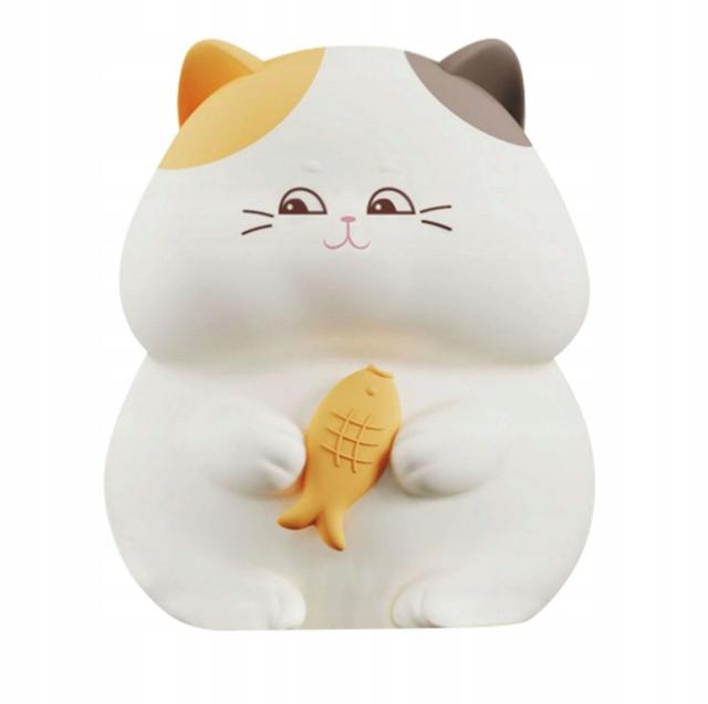 Lampka dekoracyjna nocna LED GATTO mini 3000K akumulator + przewód USB-C