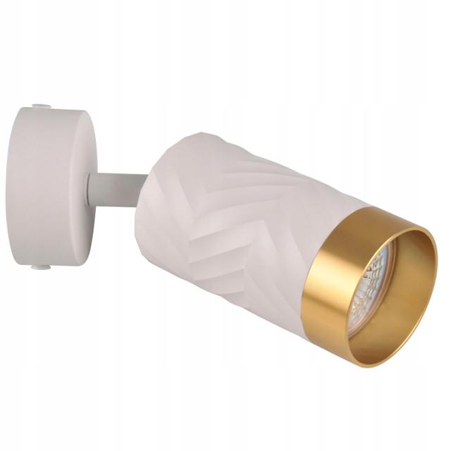 Lampa ścienno-sufitowy ARRAS 1*GU10 biało-złota