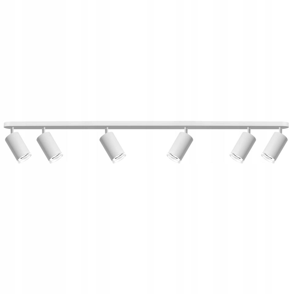 Lampa ścienno-sufitowa TURYN 6xGU10 IP44 biała