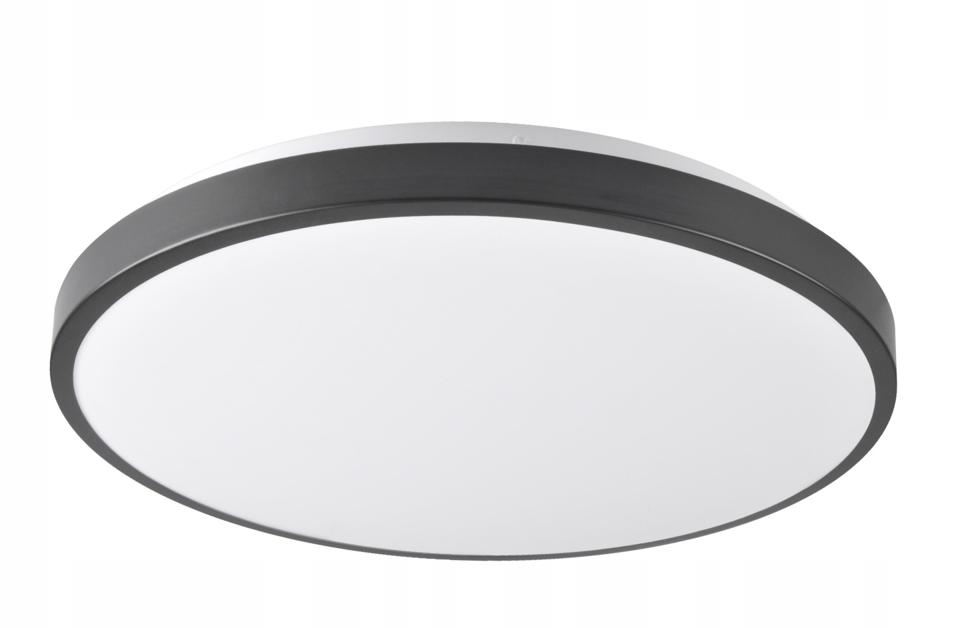 Plafon LED LIBRA 30 Czarny okrągły 15W 1600lm 4000K