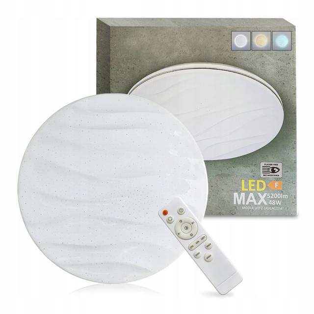 Plafon LED DESERT II 50 okrągły 36+36W z pilotem