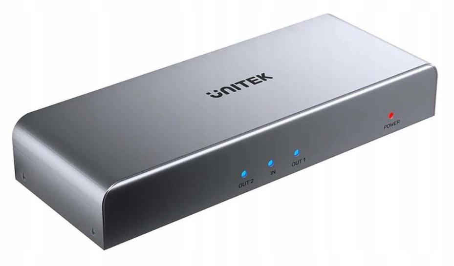 Unitek Rozgałęźnik sygnału HDMI 1 IN-2 OUT 4K