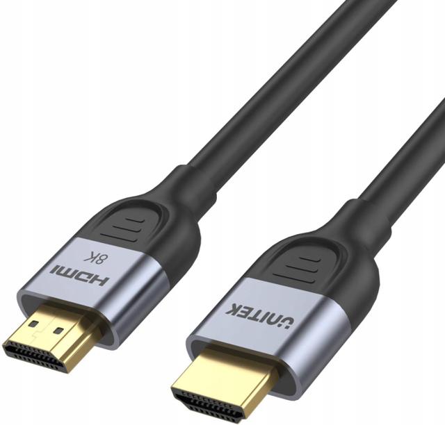 Kabel HDMI Unitek 2.1 8K 60Hz, czarny, 1m