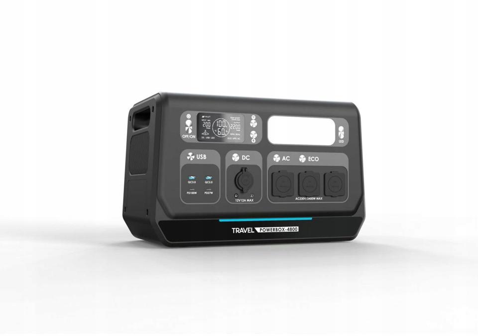 Przenośna stacja zasilania Volt Polska TRAVEL POWERBOX 4800 (2400W) 2048Wh